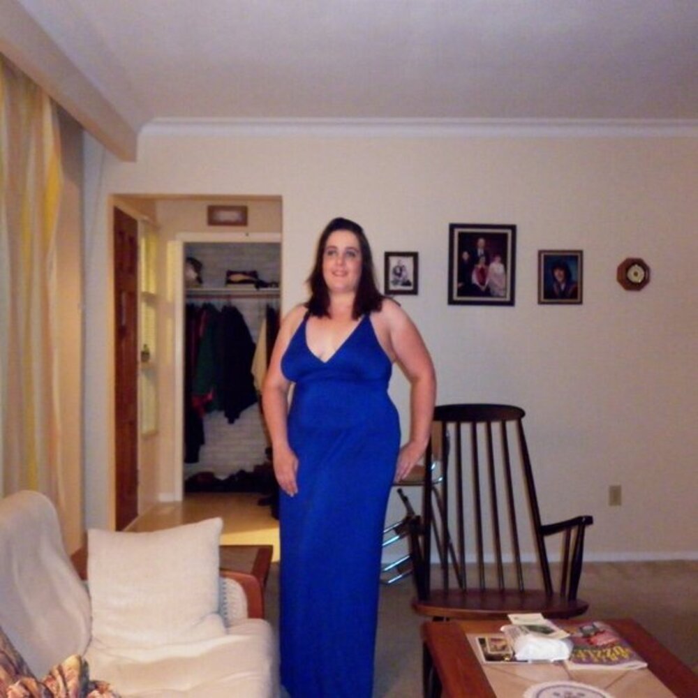 Forever 21 Royal blue maxi dress with brown beads L